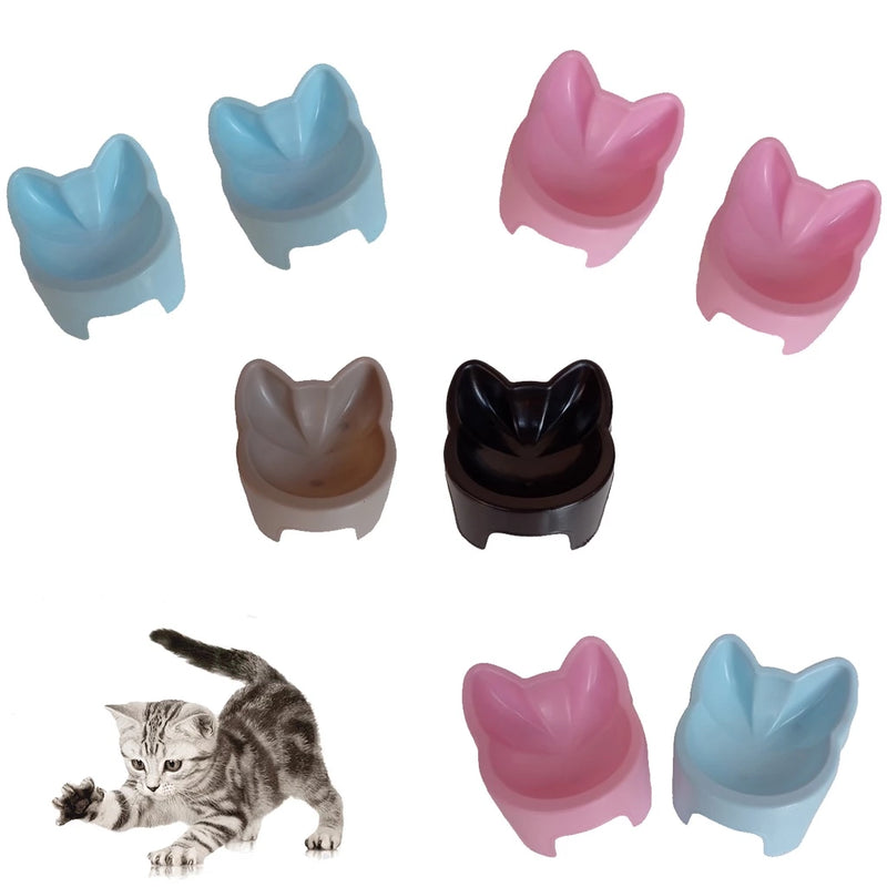 Comedouro elevado para gatos - Kit com 2 unidades