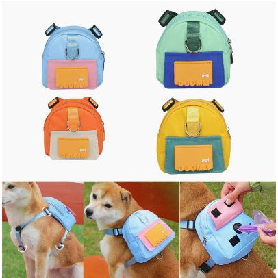 Mochila para cães com guia peitoral - Incluso PetPack