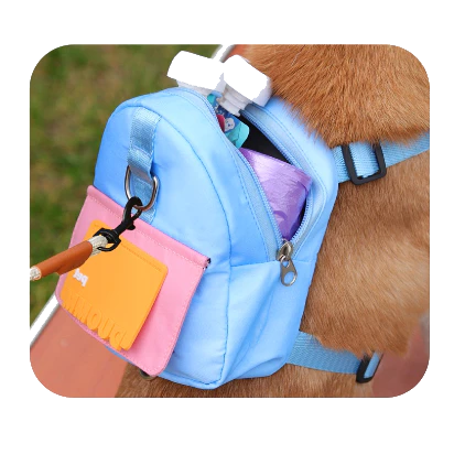 Mochila para cães com guia peitoral - Incluso PetPack