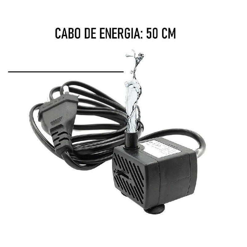 Bomba submersa para aquário 180 L/H - Bivolt