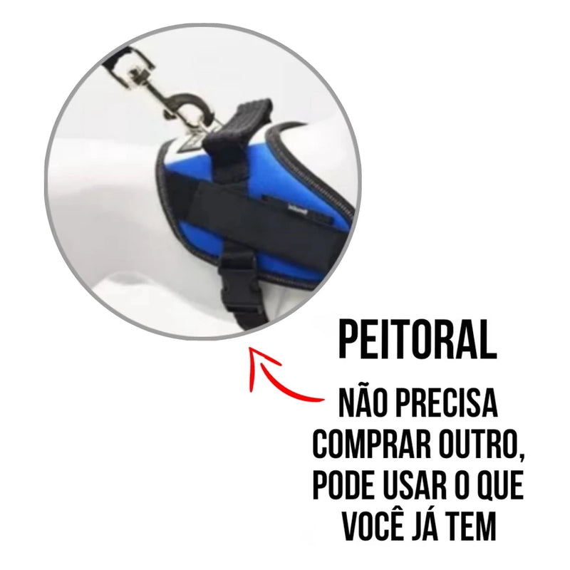 Cinto de segurança ajustável para seu pet - Segurança na viagem