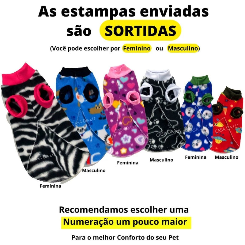 Roupinhas para pet - Estampas 3D